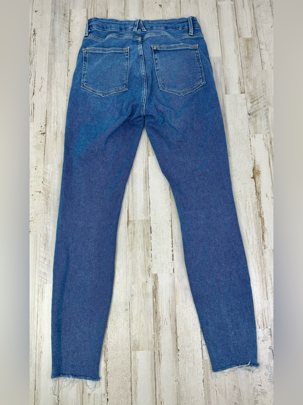 Good American Womens 8/29 (28x28) Jeans Crop High Rise Skinny Denim - Picture 10 of 12